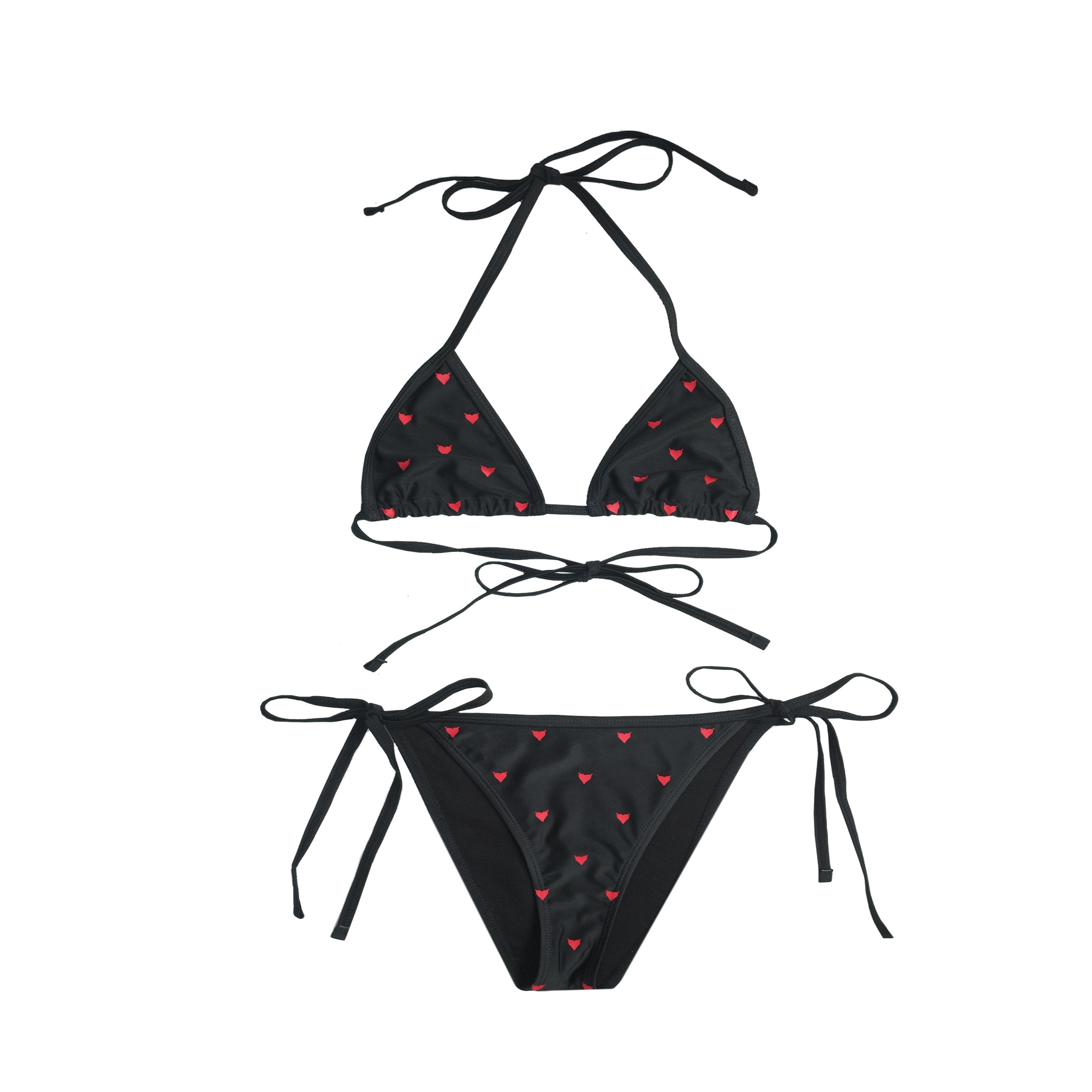 LOVE KINI - BLACK / RED – MariaGulina